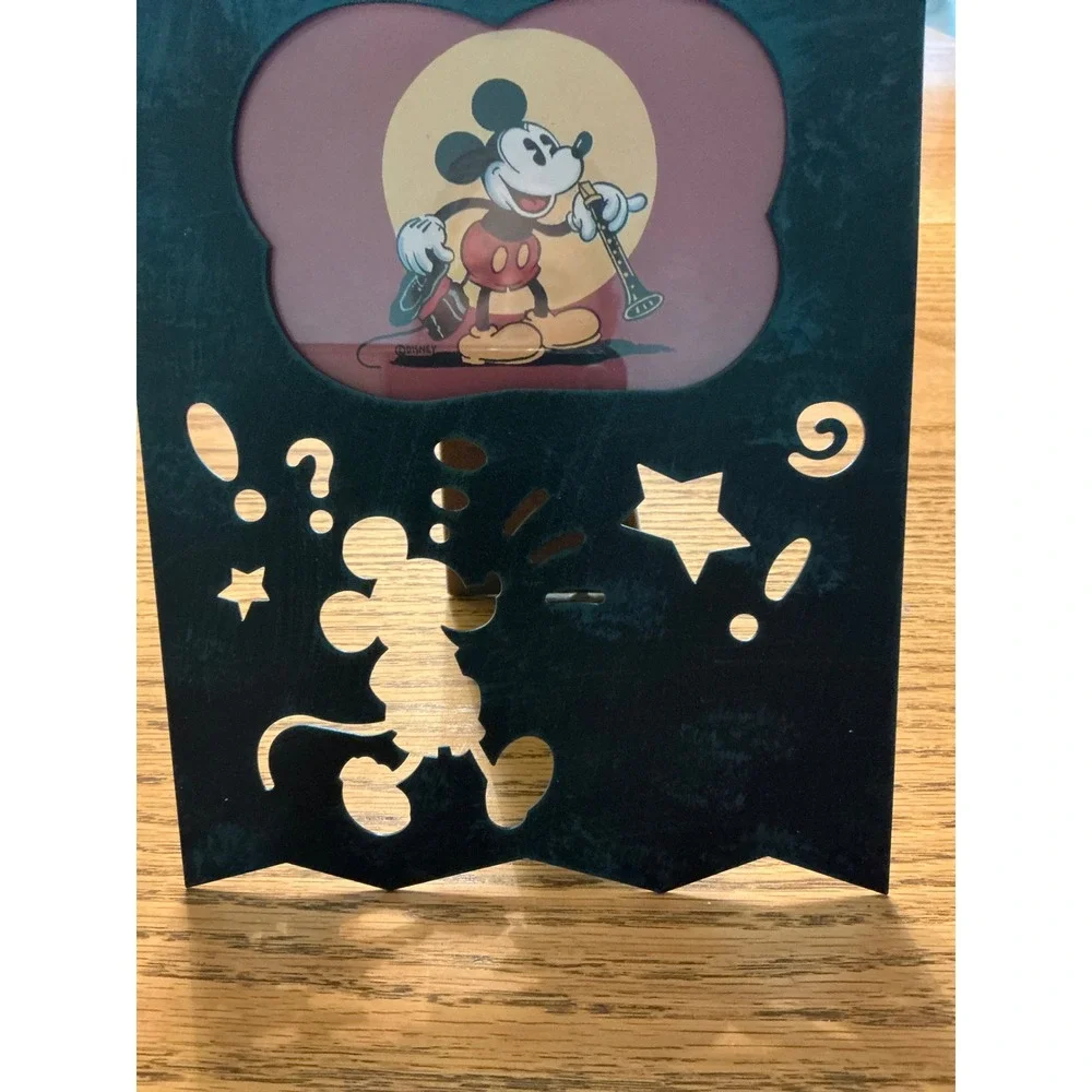 Mickey & Co Charpente Disney Mickey Mouse Cutout Picture Frame Vintage Style